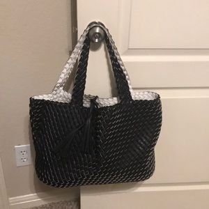 Carry All Bag - Faux Leather with Tie Closure